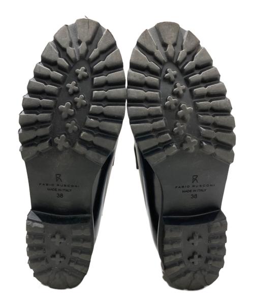 FABIO RUSCONI（ファビオルスコーニ）FABIO RUSCONI (ファビオルスコーニ) 軽量タンクソールローファー ブラック サイズ:38の古着・服飾アイテム