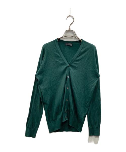 JOHN SMEDLEY（ジョンスメドレー）JOHN SMEDLEY (ジョンスメドレー) コットンカーディガン グリーン サイズ:Sの古着・服飾アイテム