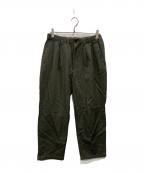 STILL BY HANDスティルバイハンド）の古着「ウールギャバジン 2タック ワイドパンツ」｜カーキ