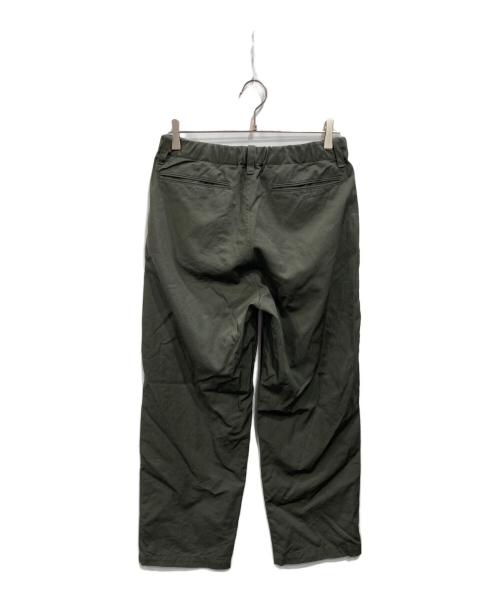STILL BY HAND（スティルバイハンド）STILL BY HAND (スティルバイハンド) ウールギャバジン 2タック ワイドパンツ カーキ サイズ:46の古着・服飾アイテム