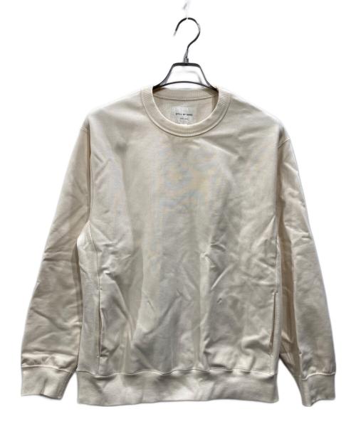 STILL BY HAND（スティルバイハンド）STILL BY HAND (スティルバイハンド) SPAIN PIMA PULL OVER SWEAT アイボリー サイズ:46の古着・服飾アイテム