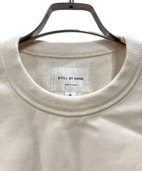 STILL BY HAND（スティルバイハンド）STILL BY HAND (スティルバイハンド) SPAIN PIMA PULL OVER SWEAT アイボリー サイズ:46の古着・服飾アイテム