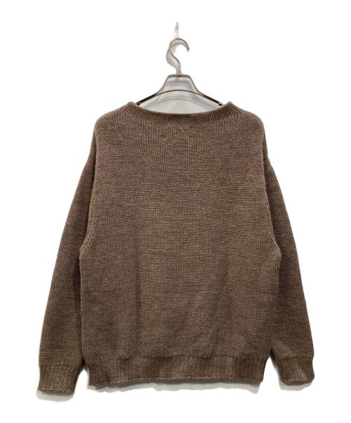 STILL BY HAND（スティルバイハンド）STILL BY HAND (スティルバイハンド) ロービング糸ボトルネックニット ブラウン サイズ:46の古着・服飾アイテム
