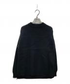 STILL BY HANDスティルバイハンド）の古着「畦編みモックネックセーター」｜ブラック