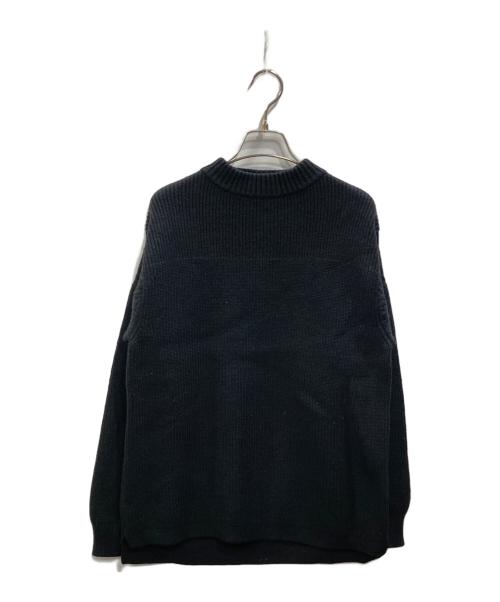 STILL BY HAND（スティルバイハンド）STILL BY HAND (スティルバイハンド) 畦編みモックネックセーター ブラック サイズ:Mの古着・服飾アイテム