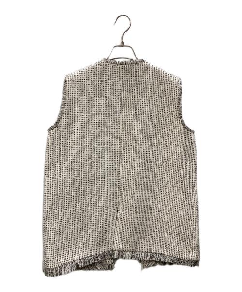 ELFRANK（エルフランク）ELFRANK (エルフランク) ツイードベスト ホワイト サイズ:Fの古着・服飾アイテム