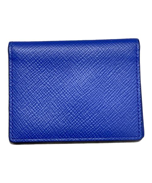 SMYTHSON（スマイソン）SMYTHSON (スマイソン) パスケース ブルーの古着・服飾アイテム
