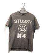 stussyステューシー）の古着「Pigment Dyed No4 Tシャツ」｜グレー