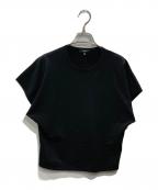 theoryセオリー）の古着「Wooster Crepe Knit Bat Wing Top J」｜ブラック