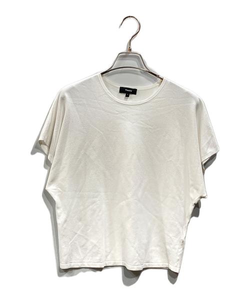 theory（セオリー）theory (セオリー) Wooster Crepe Knit Bat Wing Top J ホワイト サイズ:Sの古着・服飾アイテム