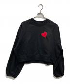 EMPORIO ARMANIエンポリオアルマーニ）の古着「ASV スウェットシャツ フレンチテリー ロゴ」｜ブラック