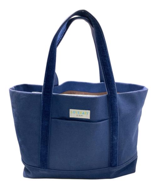 LOVERARY by FEILER（ラブラリー バイ フェイラー）LOVERARY by FEILER (ラブラリー バイ フェイラー) オールドテディ ワッペントートバッグ ネイビー サイズ:-の古着・服飾アイテム