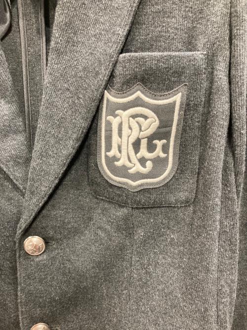 POLO RALPH LAUREN（ポロ・ラルフローレン）POLO RALPH LAUREN (ポロ・ラルフローレン) ジャージワッペンジャケット グレー サイズ:6の古着・服飾アイテム