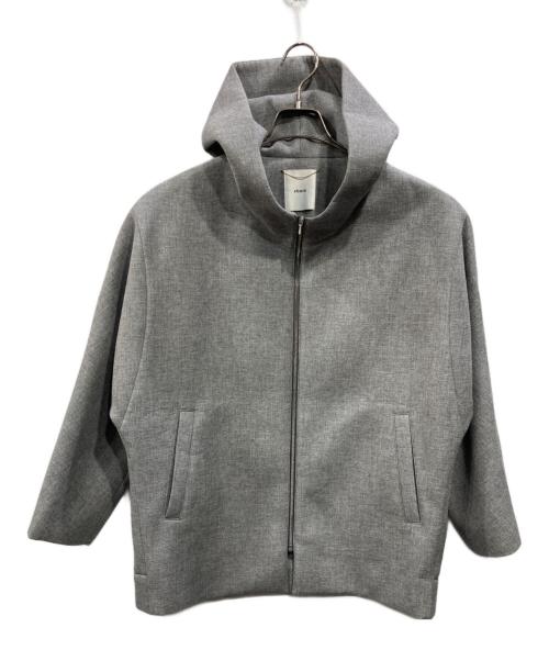 ebure（エブール）ebure (エブール) ライトビスボンディング フーディー グレー サイズ:36の古着・服飾アイテム