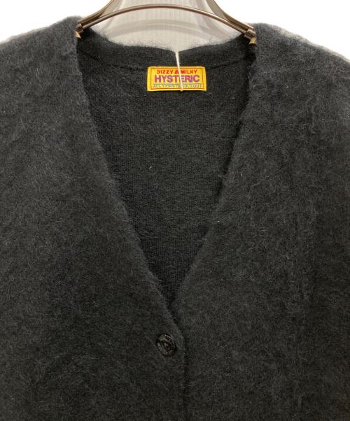 Hysteric Glamour（ヒステリックグラマー）Hysteric Glamour (ヒステリックグラマー) 起毛ロングカーディガン ブラック サイズ:Free 未使用品の古着・服飾アイテム