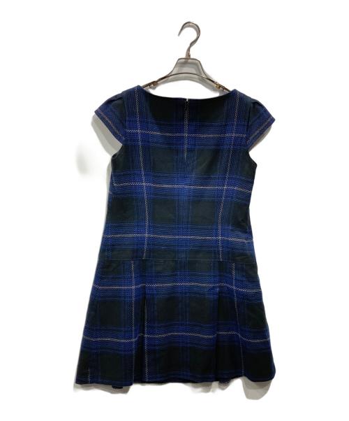YORKLAND（ヨークランド）YORKLAND (ヨークランド) フレンチスリーブワンピース ネイビー サイズ:11の古着・服飾アイテム