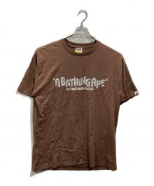 A BATHING APE（ア ベイシング エイプ）の古着「プリントTシャツ」｜ブラウン