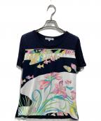 LEONARD SPORTレオナール スポーツ）の古着「切替半袖ニット」｜マルチカラー