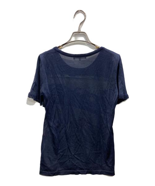 LEONARD SPORT（レオナール スポーツ）LEONARD SPORT (レオナール スポーツ) 切替半袖ニット マルチカラー サイズ:40の古着・服飾アイテム