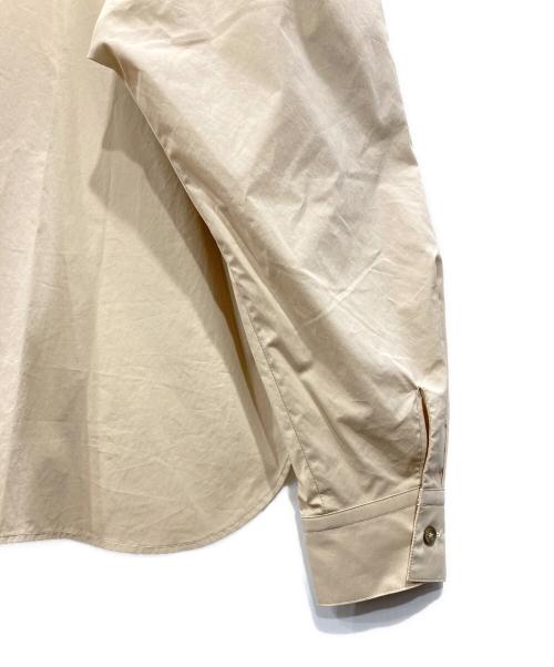 Whim Gazette（ウィムガゼット）Whim Gazette (ウィムガゼット) Vネックギャザーブラウス ベージュ サイズ:Fの古着・服飾アイテム