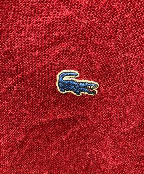 IZOD（アイゾッド）IZOD (アイゾッド) ニットカーディガン レッド サイズ:Lの古着・服飾アイテム