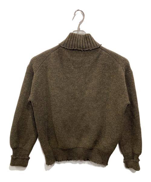 TOMORROW LAND tricot（トゥモローランド トリコ）TOMORROW LAND tricot (トゥモローランド トリコ) ジップアップニットブルゾン ブラウン サイズ:Sの古着・服飾アイテム