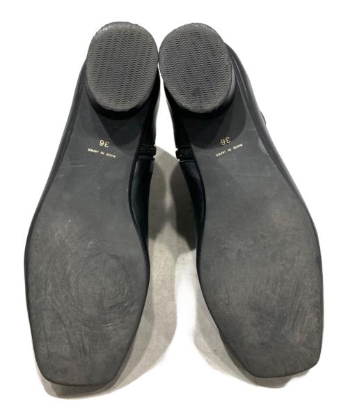UNITED ARROWS TOKYO（ユナイテッドアローズトウキョウ）UNITED ARROWS TOKYO (ユナイテッドアローズトウキョウ) スクエアトゥ ショートブーツ ブラック サイズ:23㎝の古着・服飾アイテム