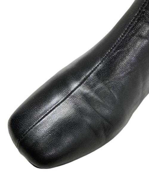 UNITED ARROWS TOKYO（ユナイテッドアローズトウキョウ）UNITED ARROWS TOKYO (ユナイテッドアローズトウキョウ) スクエアトゥ ショートブーツ ブラック サイズ:23㎝の古着・服飾アイテム