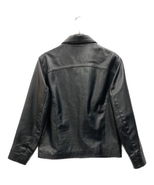 INDIAN MOTORCYCLE（インディアンモーターサイクル）INDIAN MOTORCYCLE (インディアンモーターサイクル) ラムレザージャケット ブラック サイズ:Mの古着・服飾アイテム