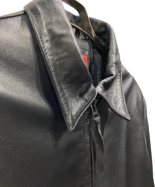 INDIAN MOTORCYCLE（インディアンモーターサイクル）INDIAN MOTORCYCLE (インディアンモーターサイクル) ラムレザージャケット ブラック サイズ:Mの古着・服飾アイテム