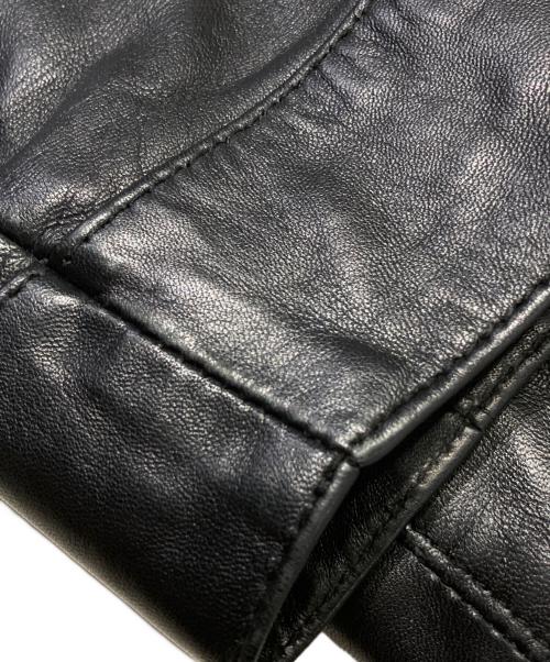 INDIAN MOTORCYCLE（インディアンモーターサイクル）INDIAN MOTORCYCLE (インディアンモーターサイクル) ラムレザージャケット ブラック サイズ:Mの古着・服飾アイテム