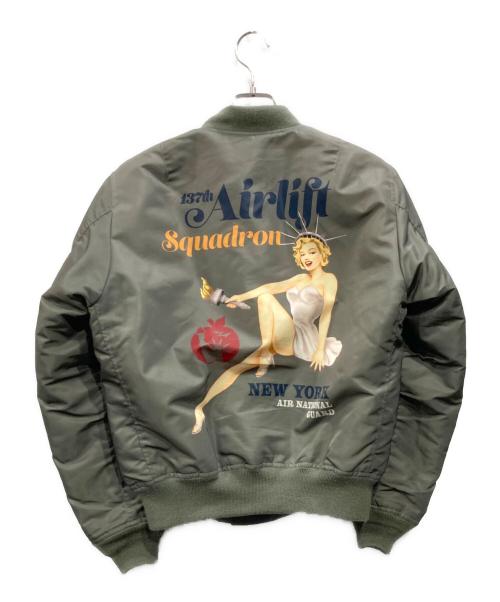 AVIREX（アヴィレックス）AVIREX (アヴィレックス) MA-1ジャケット カーキ サイズ:Mの古着・服飾アイテム