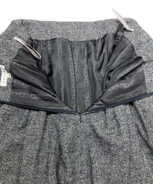 CELINE（セリーヌ）CELINE (セリーヌ) ミディスカート グレー サイズ:40の古着・服飾アイテム