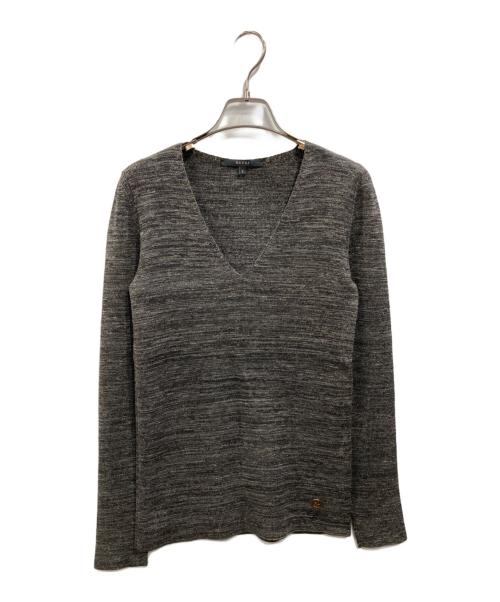 GUCCI（グッチ）GUCCI (グッチ) Vネックニット グレー サイズ: Sの古着・服飾アイテム