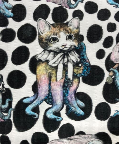 Yuko Higuchi（ユウコ ヒグチ）Yuko Higuchi (ユウコ ヒグチ) ボリス雑貨店 (ポリスザッカテン) アロハパンツ ホワイト×ブラック サイズ:表記なしの古着・服飾アイテム