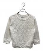 MONCLERモンクレール）の古着「花柄刺繍スウェット」｜ホワイト