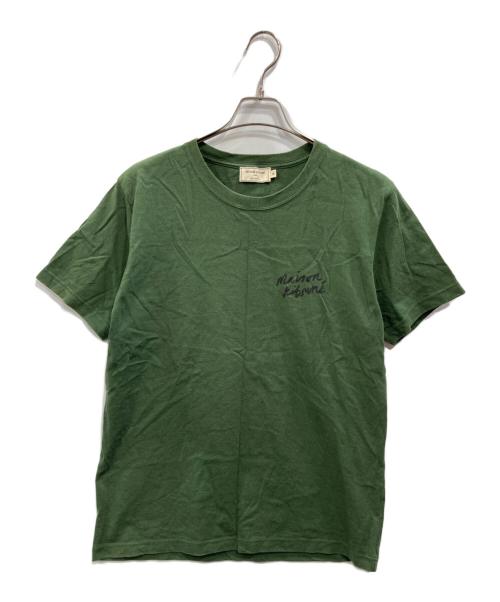 maison kitsune（メゾンキツネ）maison kitsune (メゾンキツネ) プリントTシャツ グリーン サイズ:Mの古着・服飾アイテム
