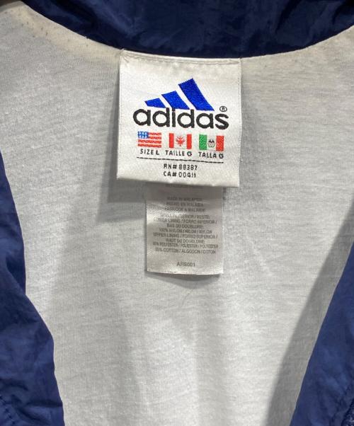 adidas（アディダス）adidas (アディダス) ナイロンジャケット ブルー サイズ:Lの古着・服飾アイテム