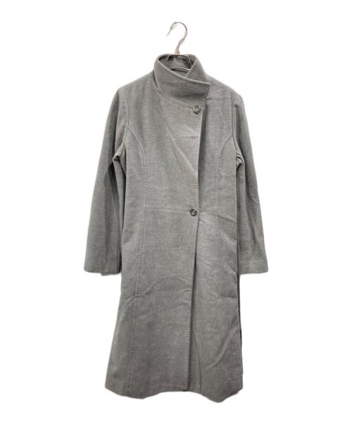 Blue Streak（-）Blue Streak (-) アンゴラブレンドロングコート グレー サイズ:11の古着・服飾アイテム