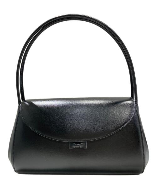 KITAMURA（キタムラ）KITAMURA (キタムラ) リボンモチーフハンドバッグ ブラック サイズ:-の古着・服飾アイテム