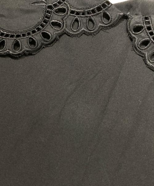 machatt（マチャット）machatt (マチャット) レースカラーブラウス ブラック サイズ:Freeの古着・服飾アイテム