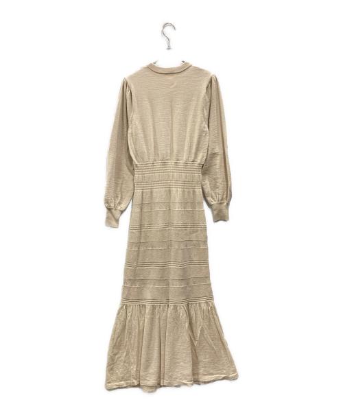 CASA FLINE（カーサフライン）CASA FLINE (カーサフライン) ニットワンピース ベージュ サイズ:Fの古着・服飾アイテム