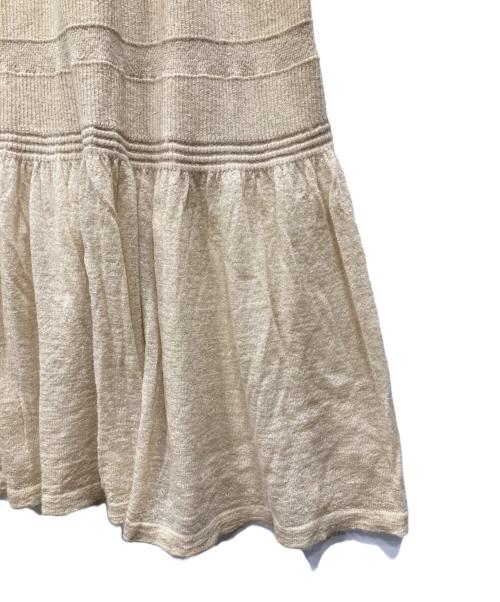 CASA FLINE（カーサフライン）CASA FLINE (カーサフライン) ニットワンピース ベージュ サイズ:Fの古着・服飾アイテム