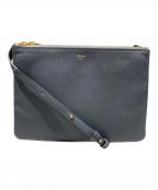 CELINEセリーヌ）の古着「ラージ トリオ ショルダーバッグ」｜グレー