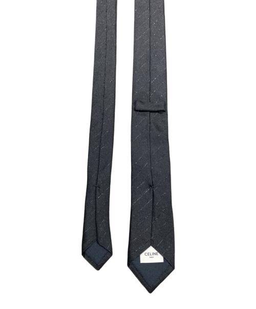 CELINE（セリーヌ）CELINE (セリーヌ) シルクネクタイ ブラック サイズ:表記なしの古着・服飾アイテム