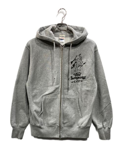 TED COMPANY（テッドカンパニー）TED COMPANY (テッドカンパニー) ダブルジップパーカー グレー サイズ:Mの古着・服飾アイテム