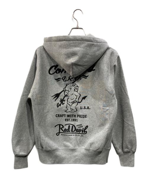 TED COMPANY（テッドカンパニー）TED COMPANY (テッドカンパニー) ダブルジップパーカー グレー サイズ:Mの古着・服飾アイテム