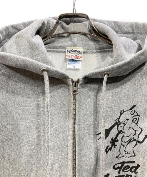 TED COMPANY（テッドカンパニー）TED COMPANY (テッドカンパニー) ダブルジップパーカー グレー サイズ:Mの古着・服飾アイテム