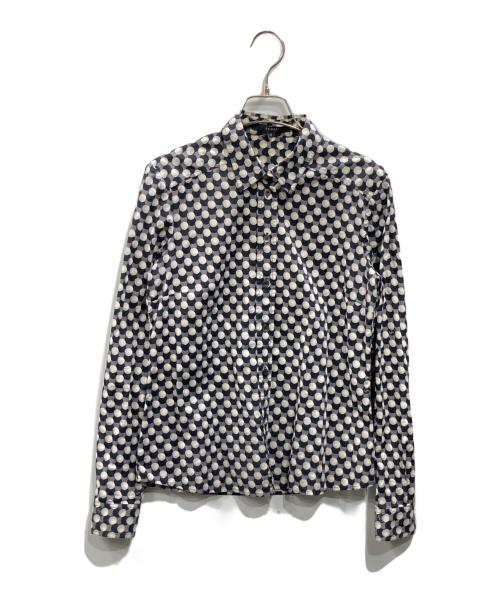 GUCCI（グッチ）GUCCI (グッチ) 総柄シャツ グレー サイズ:Lの古着・服飾アイテム