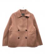 theoryセオリー）の古着「LUXE NEW DIVIDE CASUAL PEACOAT」｜ピンク